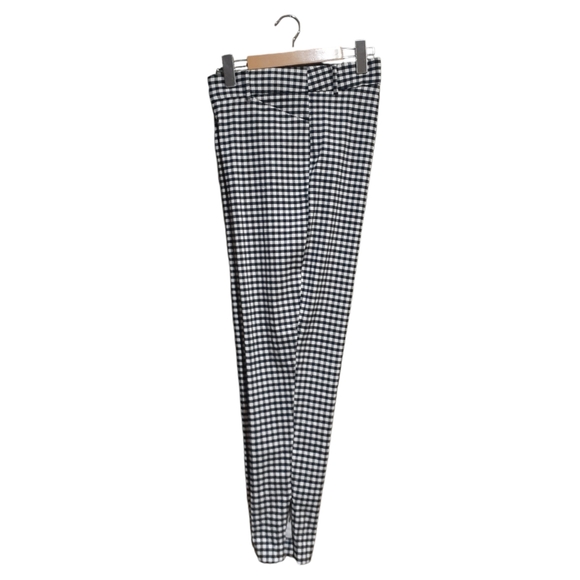 Addition Elle Women's Cropped Ankle Skinny Pants Black White Gingham Size 14 - Picture 4 of 8